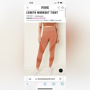 Victorias Secret (PINK) Seamless Leggings